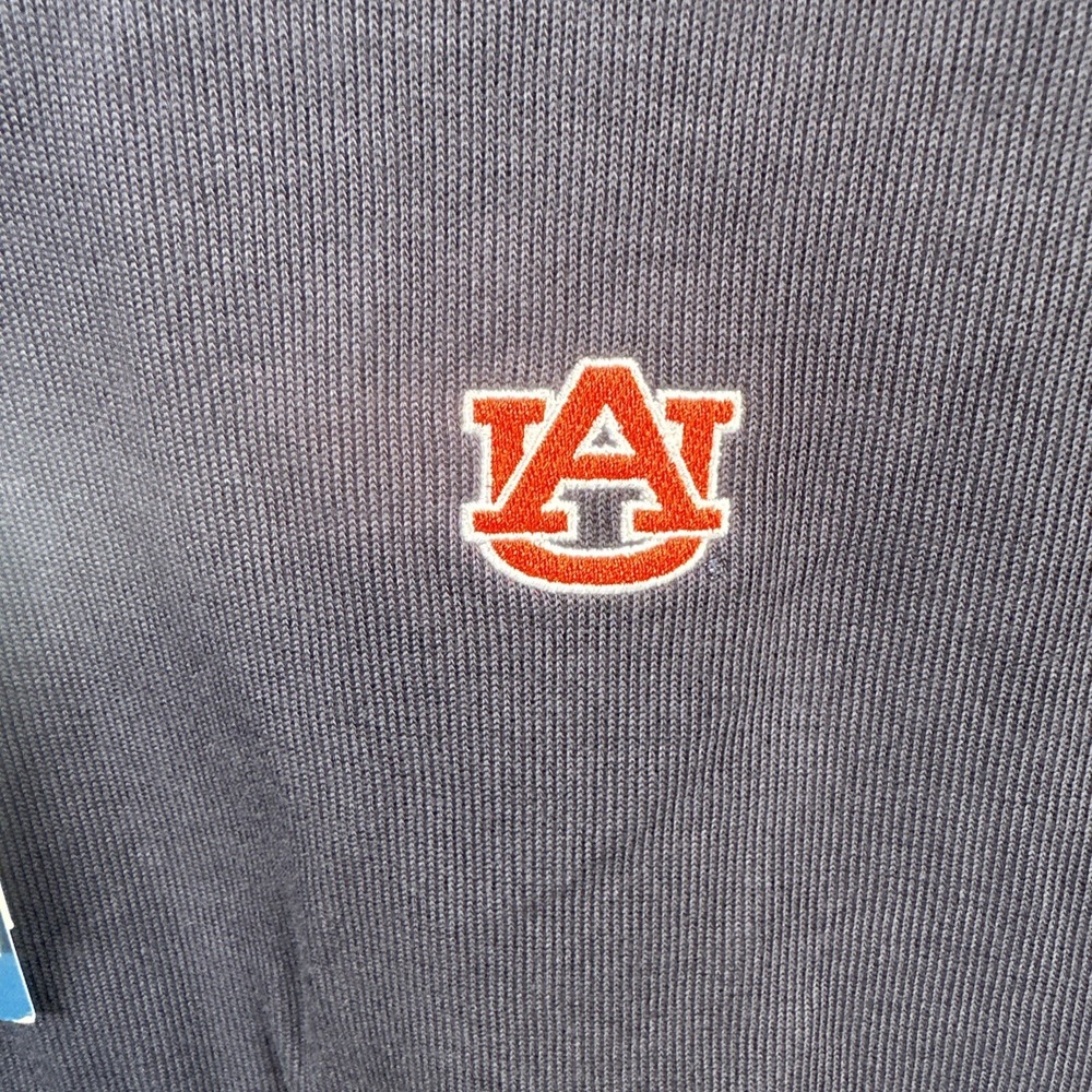 Auburn Tigers Cutter & Buck Supima Cotton Vest Large Navy Blue Golf NWT $72 - Picture 4 of 9